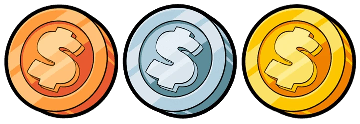 Pièces — symbole spécial Le Hooligan